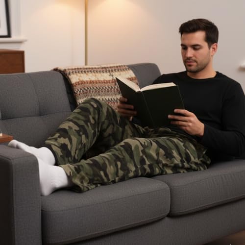 #followme Polar Fleece Pajama Pants for Men 45902-V-10780-BLK-2XL