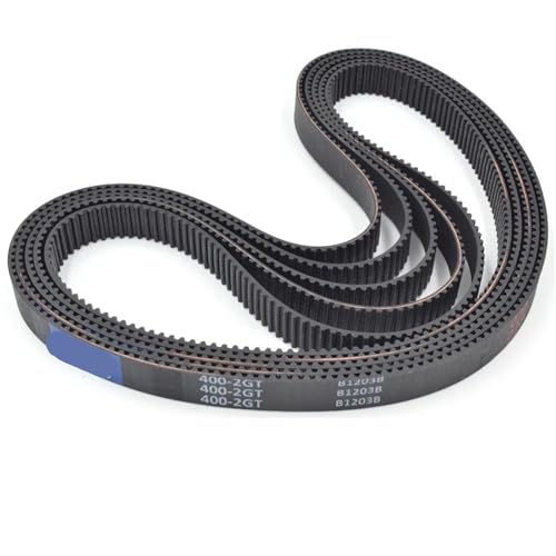 2M 2GT Timing Belt Lp=370 372 374 376 378 380 382 384 386 388 390 392 394 396 400 406-428 6mm Rubber 2Pcs(396-2GT-(198 Teeth))