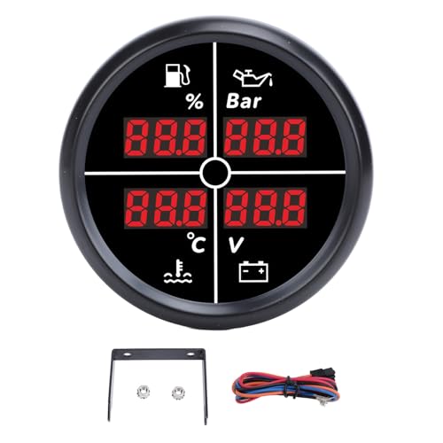 Compteur multifonction 52mm rétroéclairé pour le confort en camping-car et bateau