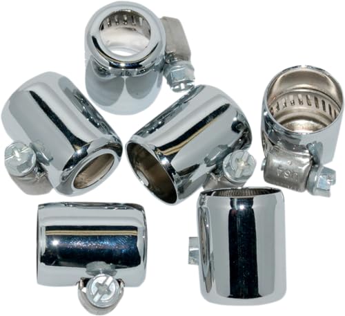 Namz Custom Cycle Hose Clamp for 1/4in. and 5/16in. Fuel Line - Chrome