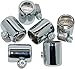 Namz Custom Cycle Hose Clamp for 1/4in. and 5/16in. Fuel Line - Chrome
