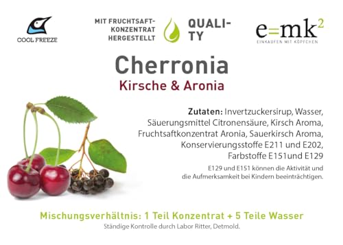 Slush Eis Sirup Quality-Line – Cherronia Aronia & Schwarzkirsche | Konzentrat 5 L 1:5 | Glycerin Frei | für Ninja Slushy Maschine | Premium-Qualität direkt vom Hersteller – Bild 5