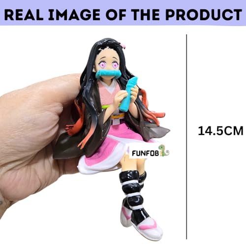 Image of FUNFOB Anime Action Figure Height-14.5cm Collectible for Anime Figures PVC Multicolour | Nezu Perching