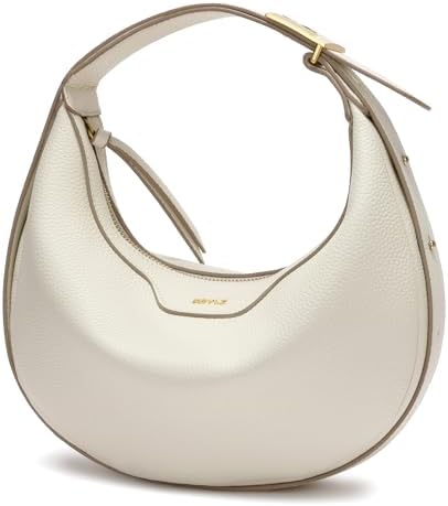 Keyli Crescent Shoulder Bag for Women Trendy Leather Crossbody Hobo Purse Vegan Clutch Handbag Adjustable Strap