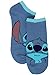 Disney Lilo & Stitch Womens 6 pack Socks (Large (9-11), Stitch Blue)