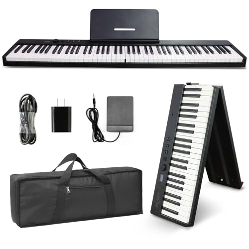 AiJoy 88-Key Piano Keyboard with Semi-Weighted Keys Portable...