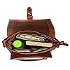 STILORD 'Nevio' Sacoche pour Hommes en Cuir | Petite Messenger Bag Élégante Vintage | Sac à Bandoulière pour Tablette 10.1' Besace pour iPad en Cuir Véritable, Couleur:Kara - Cognac #2