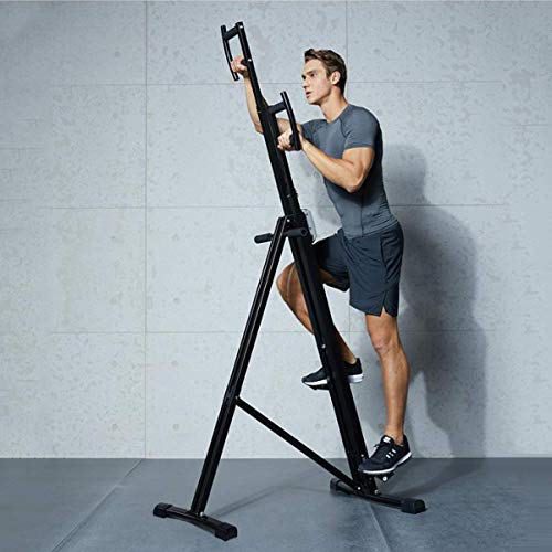 Image of Vertical Climber Machine with Adjustable Handle Home Stepping Fitness Equipment for Whole Body Cardio Workout Training -