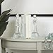 Deco 79 Crystal Chess Decorative Bookends Oversized Non Skid Bookends with Cut Crystal Designs, Set of 2 Office Bookends4 W, 10