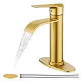 FROPO Goldfarbene Badezimmer-Armaturen | Wasserfal...