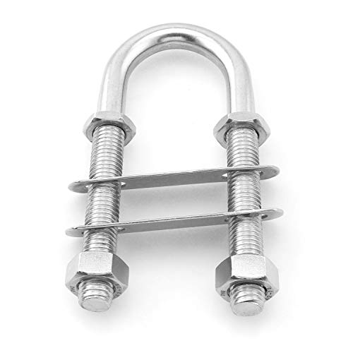 Heyous ETDUBOLT-1 Stainless Steel Marine Boat Stern Bow Eye Tie Down U Bolt 1/2 Inch Dia 3 Inch Thread Length Boat Accessories Marine U Bolt thumb #1