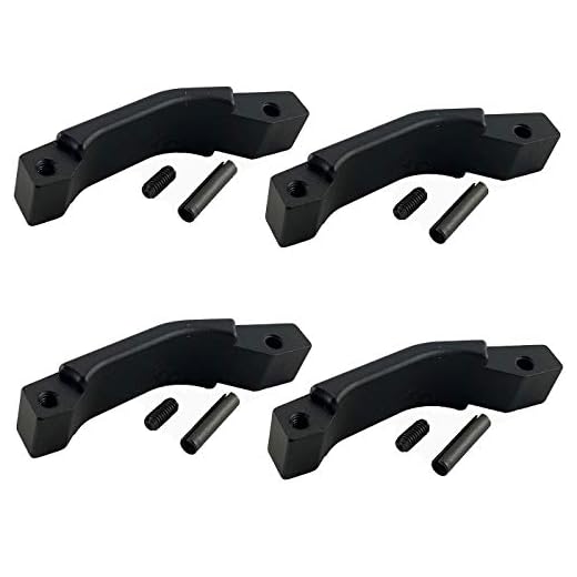 Gotical All Aluminum 6061 T6 M Operator Enhanced Drop in Trigger Guard. (4-Pack Black)