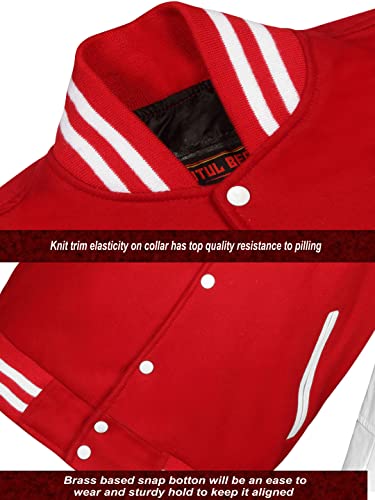 Image of Brutul Bee Original Leather Varsity Letterman Jackets Wool & Leather Original American Style Varsity Jackets