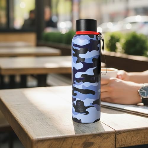 Image of CLAY CRAFT VACBOTT Everest Military Edition Double Wall|18 Hours Hot and 24 Hours|Cold Water Bottle Vacuum Insulated Flask Bottle 700ml, 1 Year Limited Warranty|Leak Proof|BIS Certified|Made in India