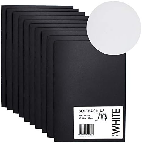 Artway Softback A5 Sketchbook - Portrait - 40 sides, 140gsm - Pack of 10