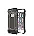 Produktbild SsHhUu iPhone 6 Plus Hülle, 2 IN 1 TPU + PC Doppelschicht Schutzhülle Ganzkörper Rüstung Case Robust Stoßstange Handyhülle Dual Layer Stoßfest rutschfest Schale Für iPhone 6 Plus 6s Plus 5.5" Bronze