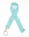 Wave Fabric Neck Chevron LANYARDs Keychain for Key / ID / Cell Phone Holder (Aqua)