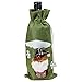 G Decor Wein-Alkoholflasche, Weihnachtsmann-Motiv, Grün