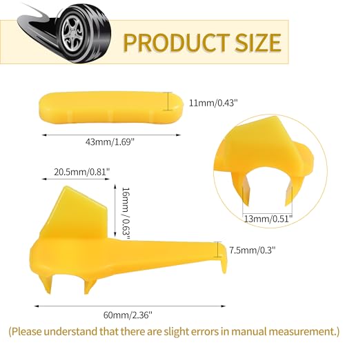 Image of Tire Machine Rim Protector,Tire Machine Duck Head Plastic Insert Tire Demount Head Tire Machine Guard Wheel Side Protector for Mount Demount Duck Head Tyre Repair 2.36 inchx1.02 inchx1.10 inch(12-Pack)