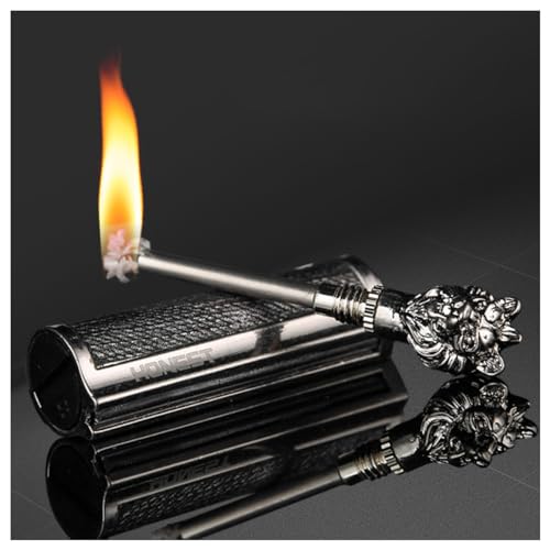 benzinfeuerzeug Retro feuerzeug stabfeuerzeug Lliang Feuerzeug kerzenanzünder Leichter treffen, mit Schlüsselbund Geschenke für männer...