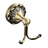Wandhaken aus Messing für Badezimmer, Küche & Schlafzimmer – Kleiderhaken im europäischen Stil, robustes Hardware-Zubehör, inklusive Befestigungsschrauben