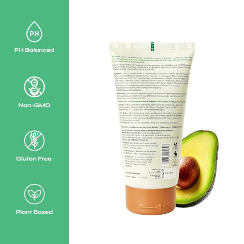 Image of Tikitoro Teens Nourishing Hair Conditioner with Avocado, Argan Oil and Murumuru Butter | Lightweight Conditioner | Controls Frizz & Smoothens Hair - (Age: 11+) (150 ml x 2)