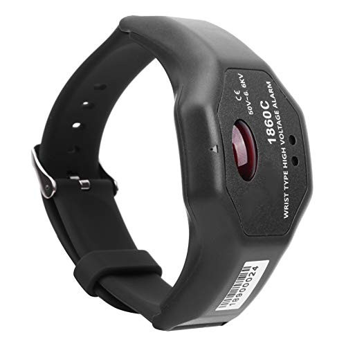 WALFRONT 1860C High Voltage Alarm, Wrist Watch Type Non Contact Detection with Sound and Light Alert, for Electric Power Railway Industrial Mining Safety