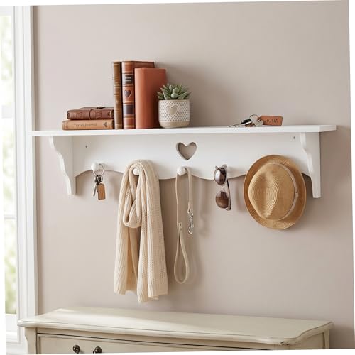 Étagère murale en cœur pour optimiser les petits espaces sans outils - 3