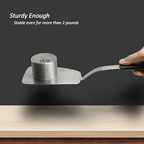 Stainless Steel Flexible Spatula Turner, Vovoly Thin Metal Spatula For Cast Iron Skillet, Thin Blade And Heat Resistant Silicone Handle, Great For Egg, Cookie, Meat, Crep, Medium #TOP4