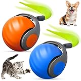 Axinyijia 2 Piezas Balle Interactive Chat Speedy Tail 2.0 Jouet Interactif Boule Magique pour Chat Chien Balle Qui Bouge Toute Seule