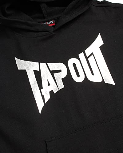 Tapout Boys' Sweatshirt - Active French Terry Pullover Wrestling Hoodie (Size: 8-20), Size 4, Black #TOP1
