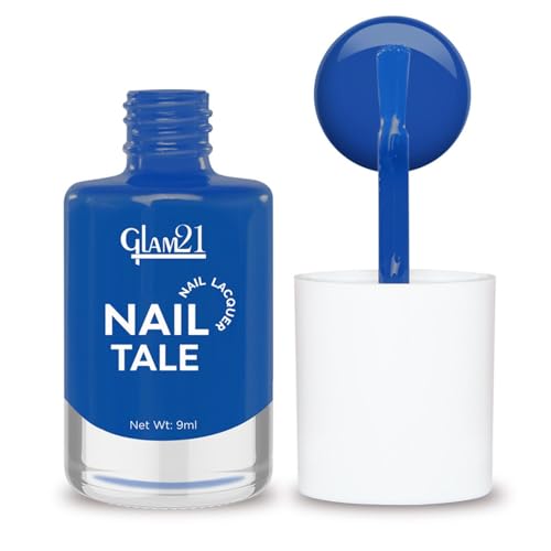 Image of Glam21 Nail Tale Nail Polish | Glossy Gel Finish | Rich Pigmentation | Chip Free | Quick Drying Formula | Long Lasting Nail Polish for Women | 9ml | Shade-48