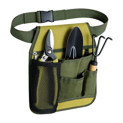 Ceinture De Jardinage – Organisateur Réglable Unisexe À Plusieurs Poches | Sac À Outils De Jardin | Tablier Ďe Taille Pour L'aménagement Paysager, La Plantation, La Récolte, L'élagage, Motif Floral, P