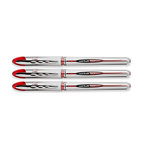 Bolígrafo Uni-Ball Vision Elite Roller Ball Rojo 3 unidades