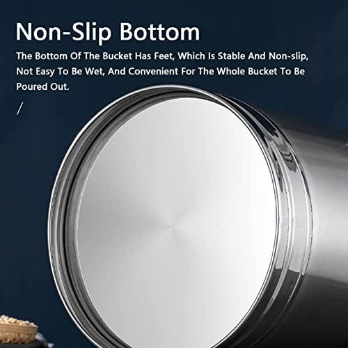 GaRcan Milchkanne Transporteimer 201 Edelstahl Hochleistungsmilchkännchen Weineimer Flasche mit versiegeltem Deckel Ölfass Teekanister zur Aufbewahrung von Flüssigkeiten und Feststoffen