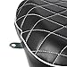 Motorcycle Driver Rider Solo Seat Cushion For Harley Sportster XL883C 883 1200 Custom 72 48 1983-2003, Black Diamond