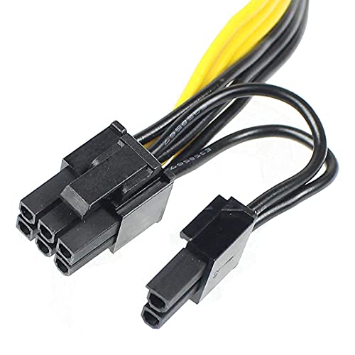 WiredCom® 20cm 8 Pin Female to Male 2 Port(6+2) Pin PCI-Express 8pin to Dual 8 pin Splitter GPU Graphics Card Power Supply Cable (Pack of 1) - Image 3