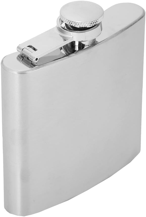 1oz 2oz 4oz 5oz Hip Flask with Funnel for Whisky Liquor Wine Alcohol Stainless Steel Portable Leakproof Pocket Hip Flask (5 oz brushed jug + 1 funnel)