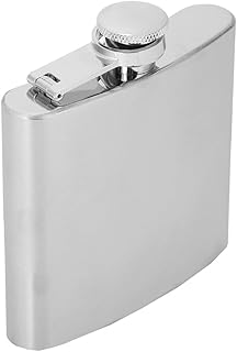 1oz 2oz 4oz 5oz Hip Flask with Funnel for Whisky Liquor Wine Alcohol Stainless Steel Portable Leakproof Pocket Hip Flask (5 oz brushed jug + 1 funnel)