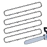 Spetsbst 4 Stück Ersatzkette Sägekette 25 cm Antriebsglieder 3/8LP Kettensäge Kette mit 40 Treibglieder Rückschlagsarme Kette für 10 Zoll Schwert