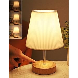 Lámparas De Mesita De Noche: Táctil Regulable Sobremesa Regulable Pantalla De Tela Por Tacto 3 Niveles De Brillo Lámparas Ajustable Minimalista Para Lectura Salón Dormitorio