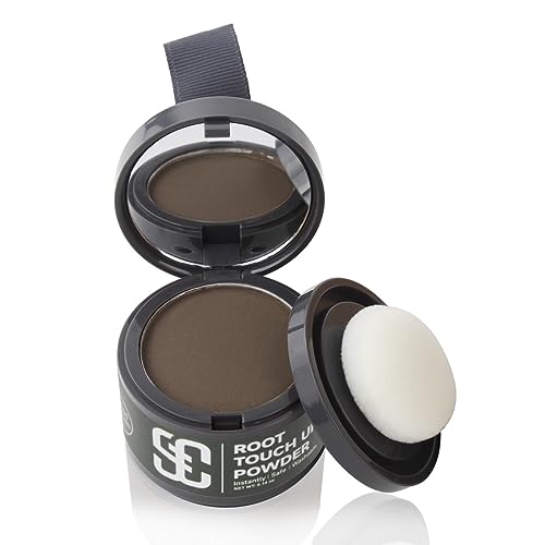Sovoncare Instantly Hairline Powder, Hairline Shadow Gray Hair Coverage Touch Up Hair Powder For Thinning Hair For Women Hair Root Touch Up Powder Hair Root Cover Up Conceals Hair Loss Thin Hair Cover Powder Medium Brown #TOP5