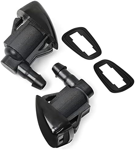 HOPESPANNER Windshield Washer Nozzle For Toyota Sienna 2004-2010 - OE 85381AE020, Black Plastic Spray Jet With Hose Connectors - View #8