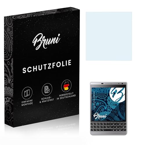 Bruni Protecteur d'écran compatible avec Blackberry Passport Silver Edition Film Protecteur, cristal clair Écran protecteur (2X)