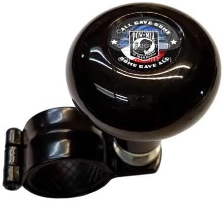 Black Steering Wheel Suicide Spinner Handle Knob Car Truck for POW MIA USA Flag Model-PYT-8888-4856