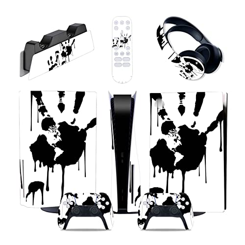 �ی� 06286 PS5�{�� �f�B�X�N�Ł��f�W�^���ŗp �X�e�b�J�[ �r�j�[���f�J�[�� �J�o�[ Ps5�{�� �R���g���[���[���[�d�X�^���h���w�b�h�Z�b�g�����f�B�A �����[�g�p �C�A�Ȃ��A�c�����Ȃ�(Disc Version)