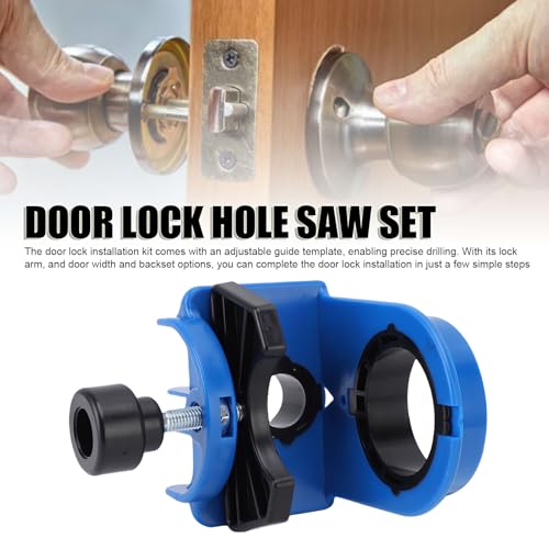 Kit para instalación de cerradura para puertas de madera miniatura 5