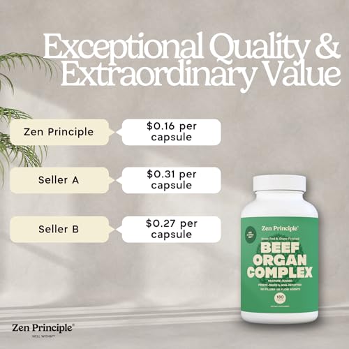 Zen Principle Grass Fed Beef Organs Supplement