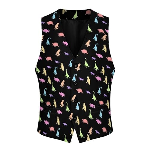 Men's Zebra Suit Vest Slim Fit Business Dress Vest Waistcoat for Wedding Party Casual Dress4