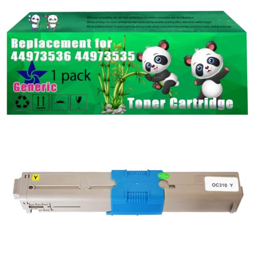 Image of Replacement 44973536 44973535 44973534 44973533 Toner Cartridge Compatible for Okidata OKI C301 C301dn C321 C321dn MC332 MC332dn Printers (1 Pack Cyan)
